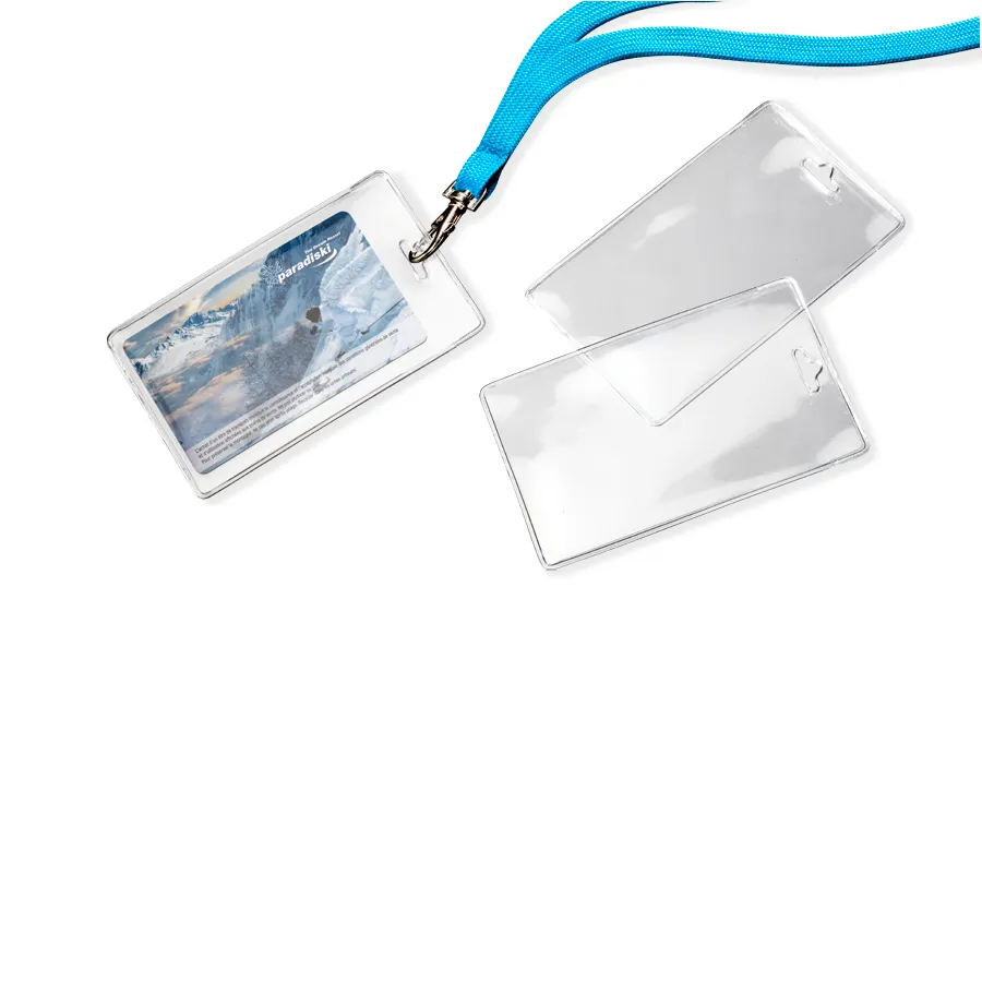 porte badge vertical souple