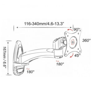Support écran mural