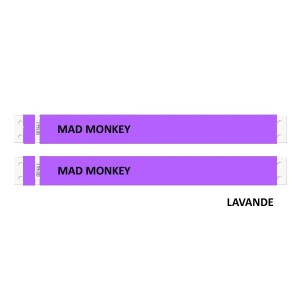 bracelet tyvek personnalisé - violet