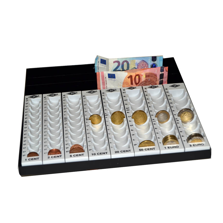 Casier de rangement à pièces et à billets - monnayeur