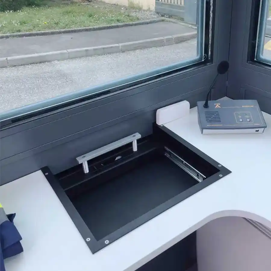 Passe document de façade pour mur épais