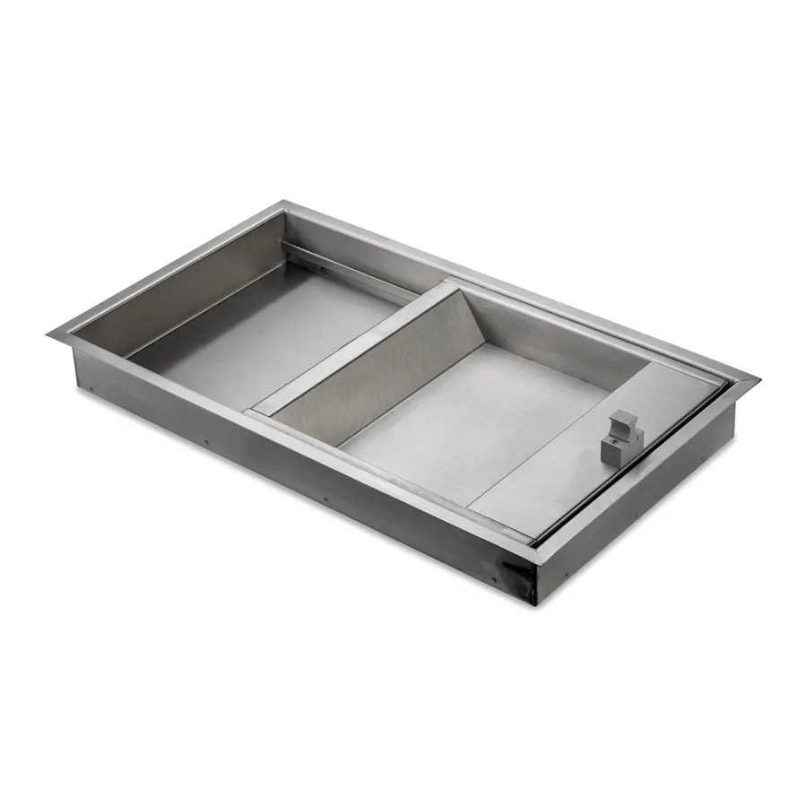 Passe-document coulissant 400 inox