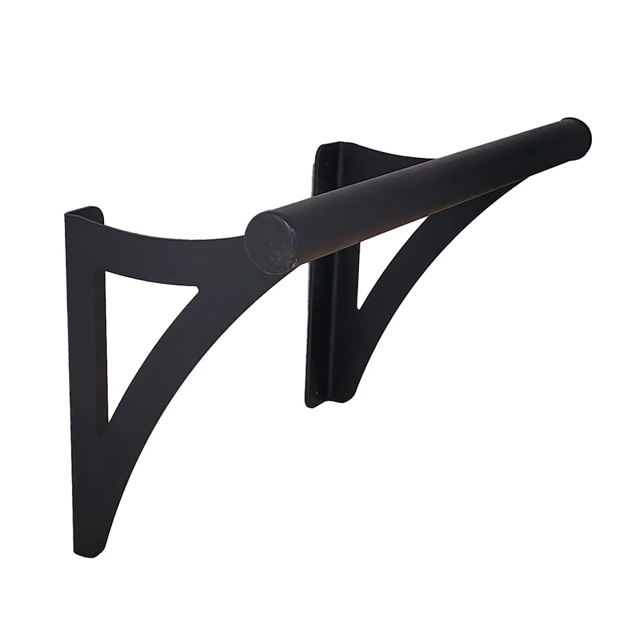 repose pied mural noir