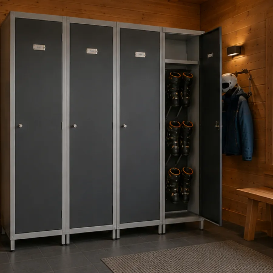 casier à ski porte chaussures en situation
