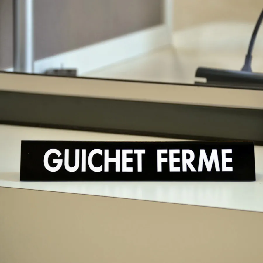 chevalet 3 faces - dernier client