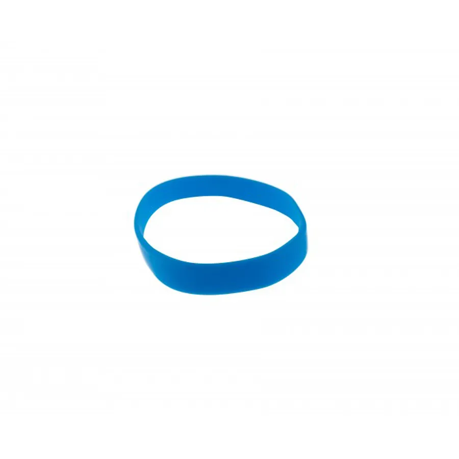 Bracelet silicone personnalisé creusé - bleu