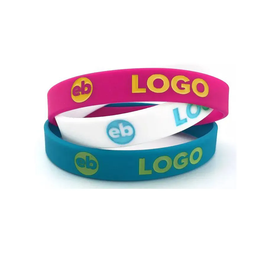 Bracelet silicone personnalisé creusé