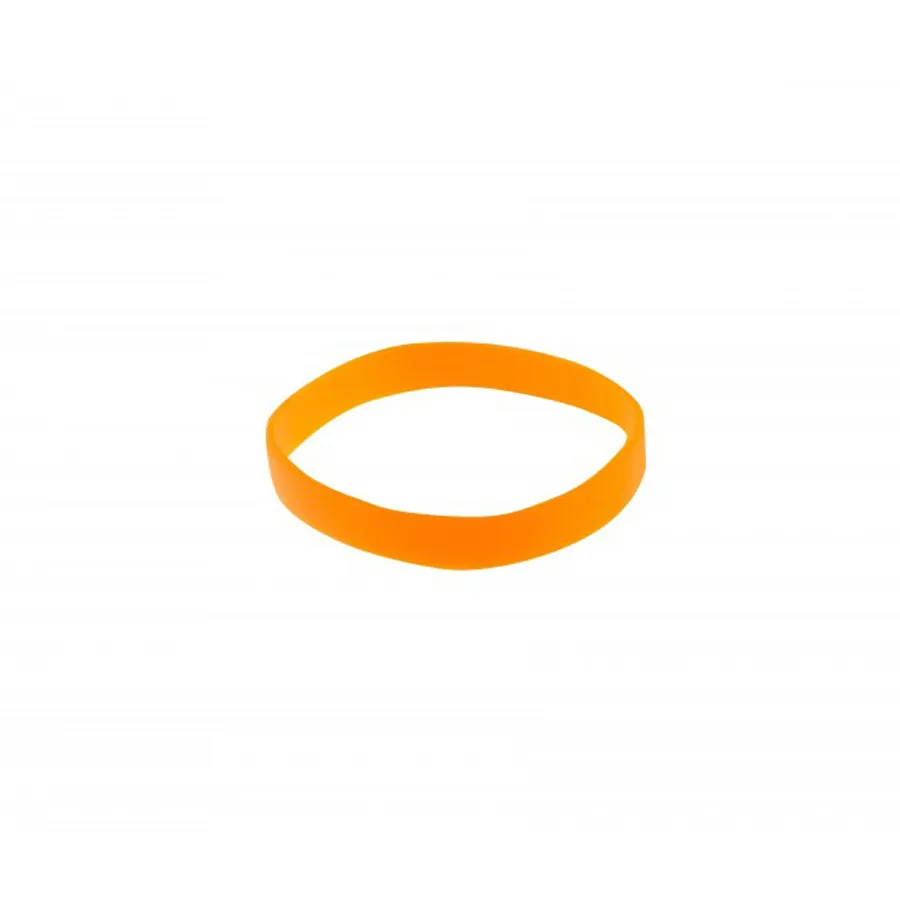 Bracelet silicone personnalisé creusé - orange