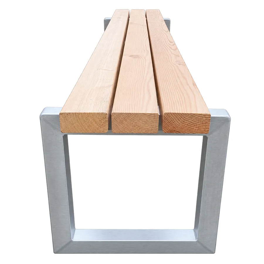 banc extérieur bois - vue de face
