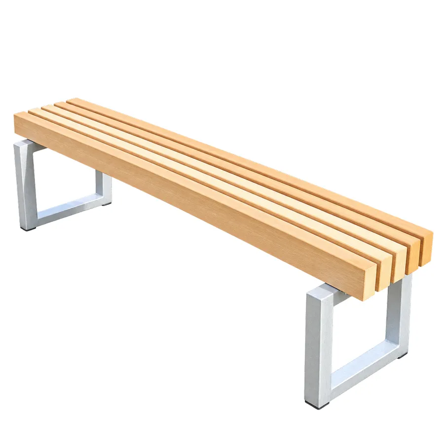 banc avec dossier en bois