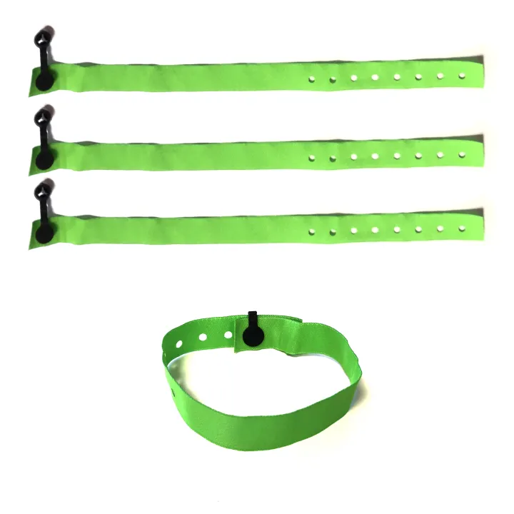 bracelet tissu vert