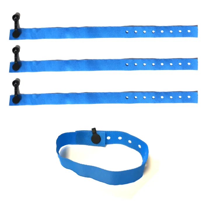 bracelet tissu bleu