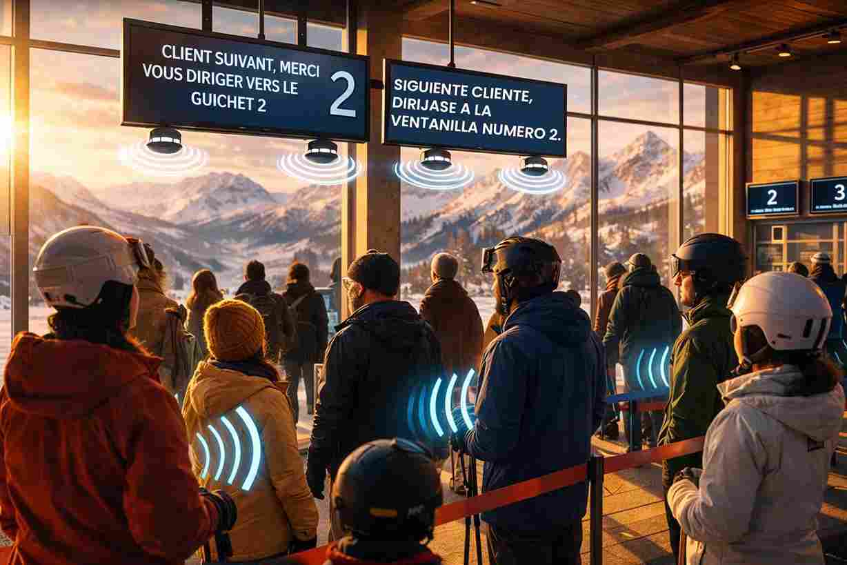 gestion de file d'attente sonore et visuelle - exemple