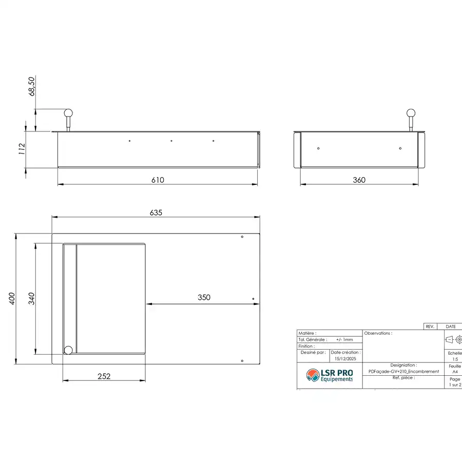 côtes passe-document rallongé