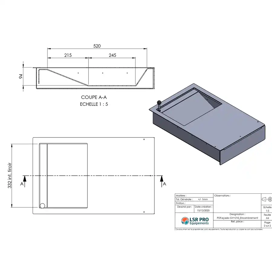 côtes passe document de façade long